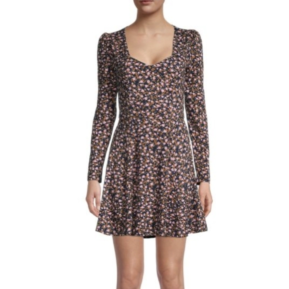 Socialite Floral Long Sleeve Dress - Picture 1 of 6